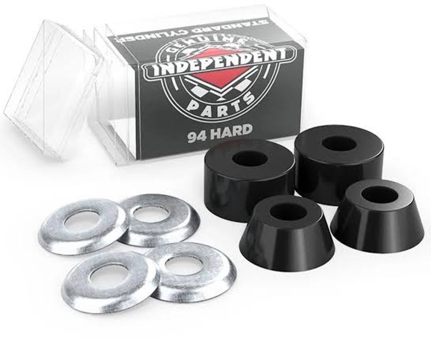Independent Standard Conical Bushings 94A Hard – – Skateboard Bushings Zwart
