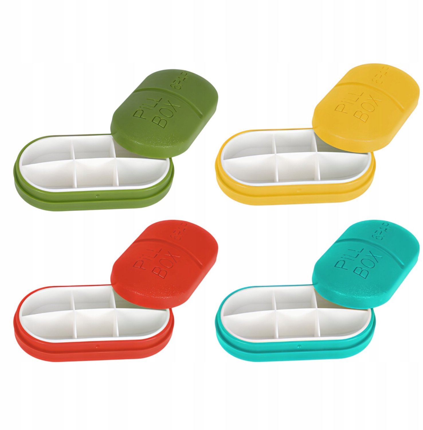 Ovale Pillendoos 6x10 cm - Praktische Medicijn Opberger
