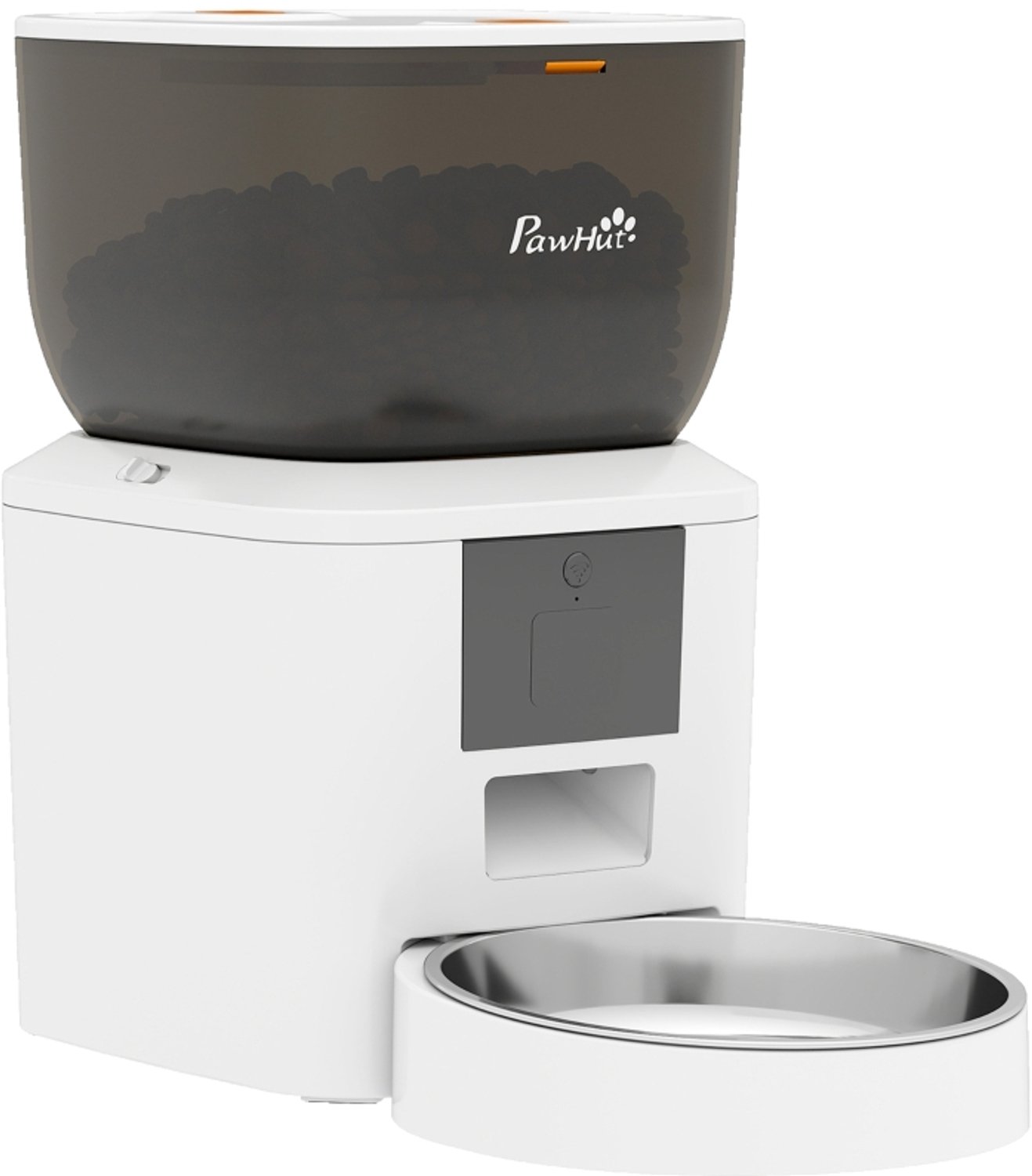 Automatische Kattenvoerautomaat Met Appbediening - 2,4 GHz Wifi - 4 Liter Voerreservoir - Voor Droogvoer - Rvs Voerbak - Wit