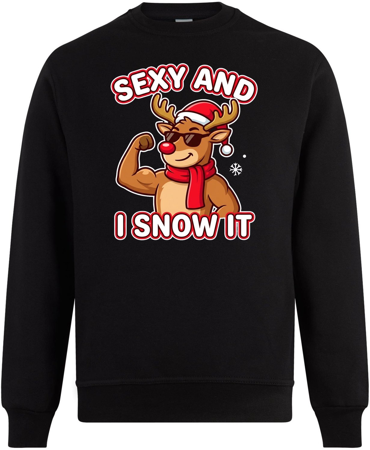 Sexy And I Snow It Kersttrui - Dames Heren - Rendier - Unisex - Kerst Cadeau - Grappig - Foute Kersttrui - Maat L