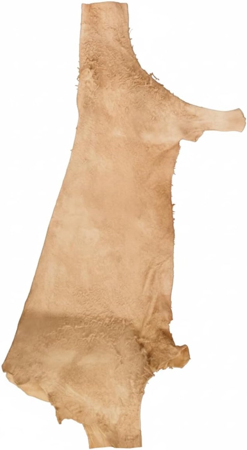 Natuurlijke doedelzaktas van leer, 85 cm × 24 cm, traditioneel design