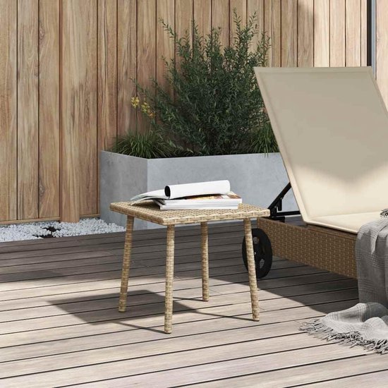 Salontafel 40x40x37 cm beige — afbeelding 3