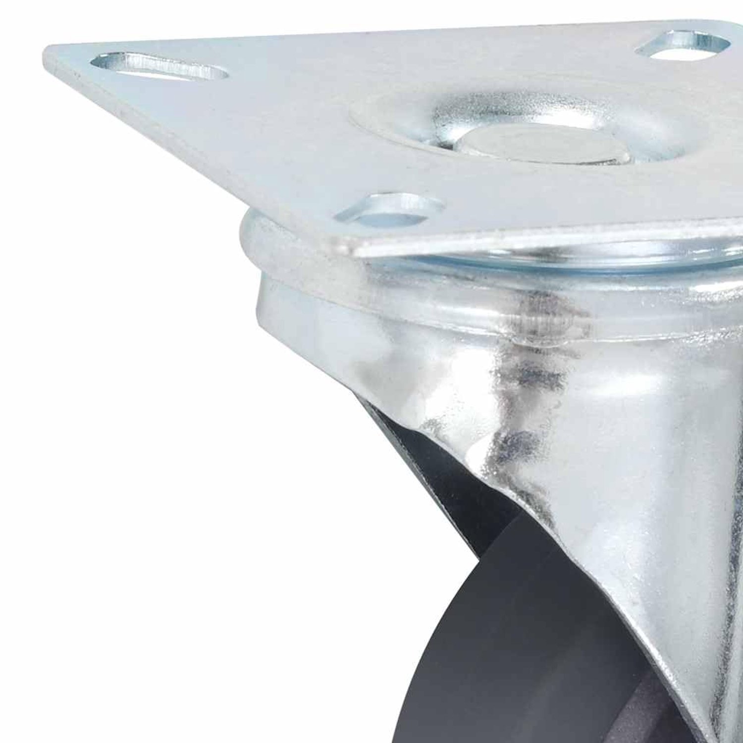 Zwenkwielen 75 mm, transportwielen met TPR-loopvlak