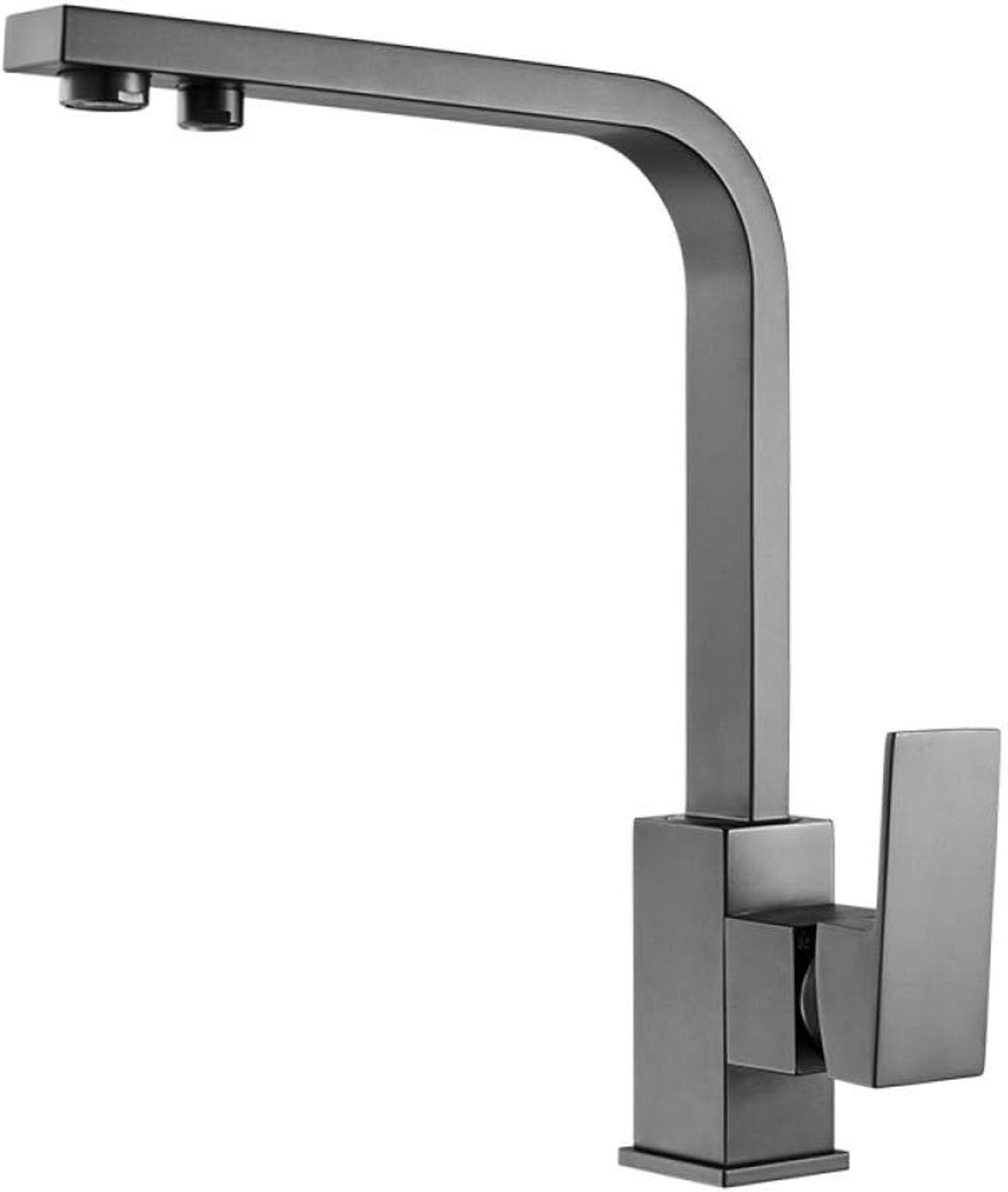 Kraan warm en koud keuken volledige koperen body wastafel waterzuiveraar direct drinken gootsteen drieweg waterzuiveraar kraan