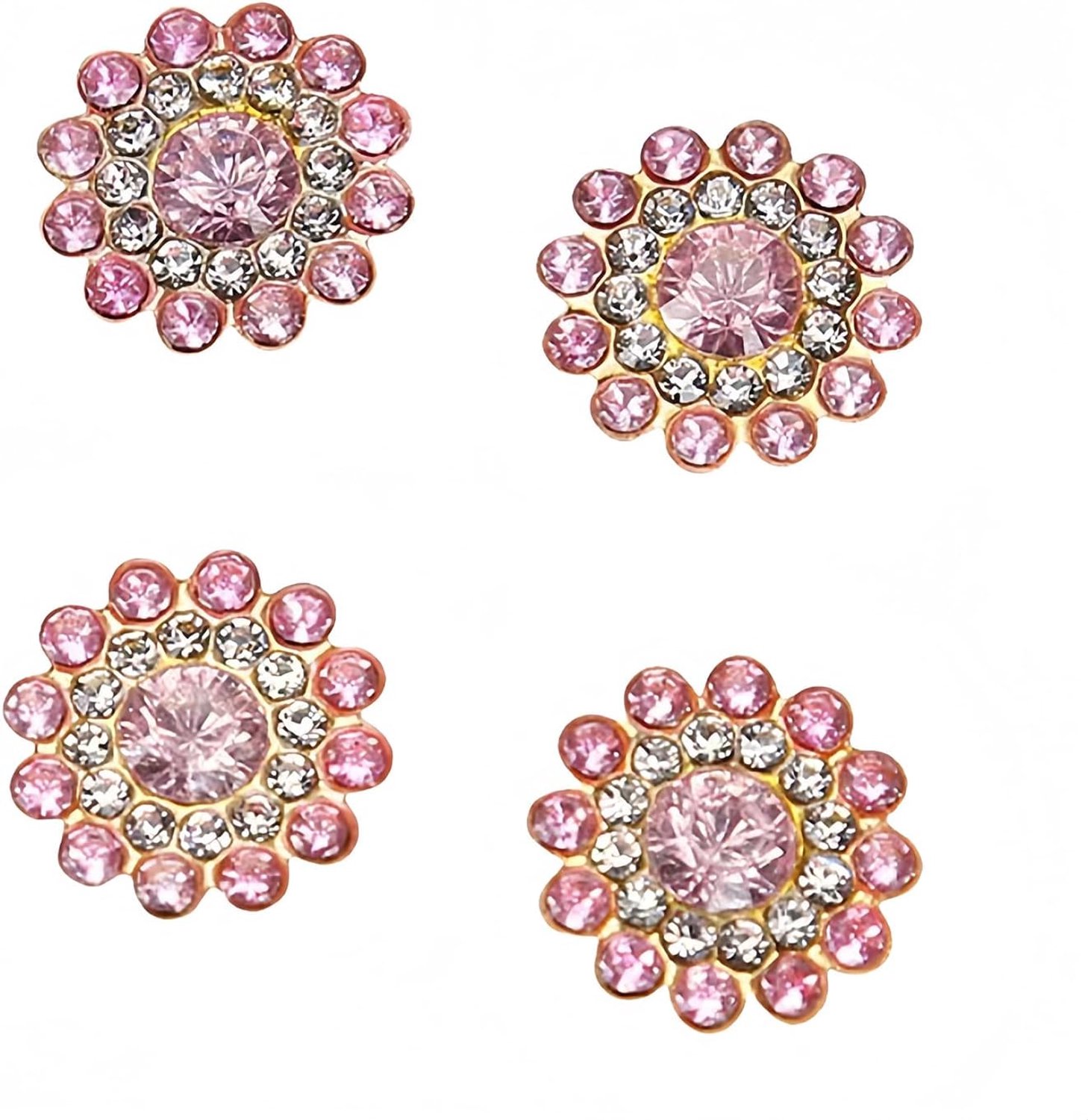 10 stuks 14mm zonnebloemvormige rhinestone klauwknopen kristallen glazen steenknopen voor kledingdecoratie naaiknopen kleding DIY accessoires