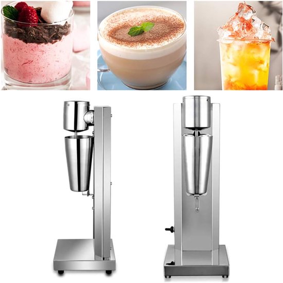 650 ml roestvrij staal blender high-performance mixer milk shake mixer melk shaker machine verticale mixer drankmixer barmixer cocktailshaker drankmixer 180W — afbeelding 2