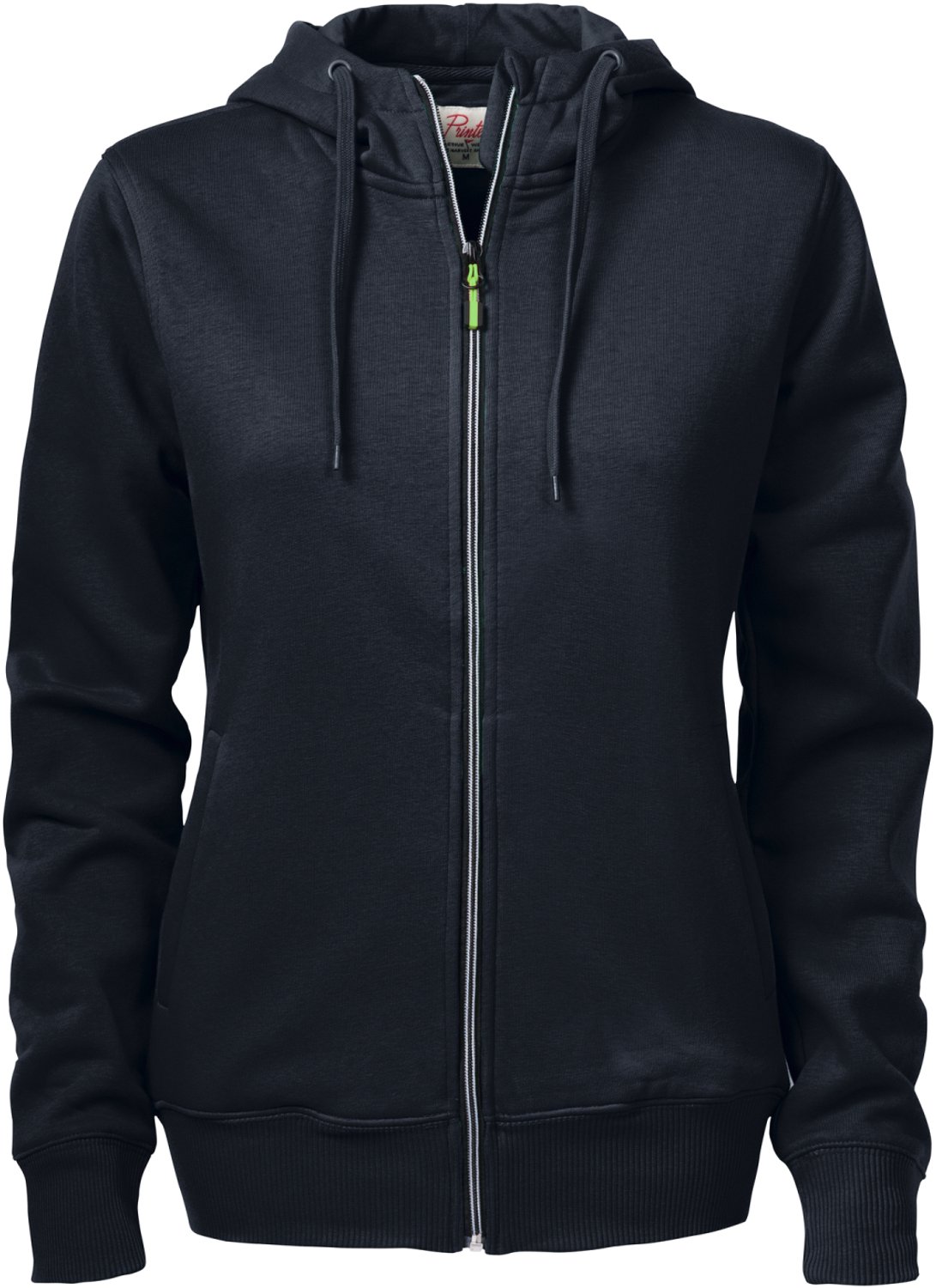 Printer Hooded Sweat Vest Overhead Lady 2262052 Staalgrijs