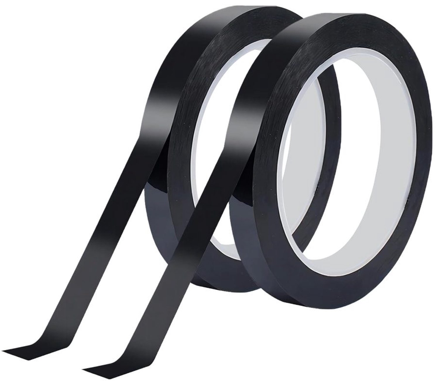 Isolerende Tape - 2 Rollen 10mm x 66m - Zwart - Zelfklevend voor Whiteboard, Label en Decoratie
