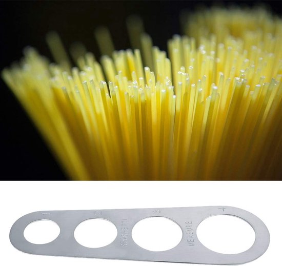 RVS Spaghetti Meetinstrument voor 4 Porties — afbeelding 5