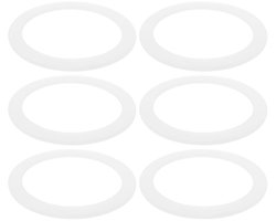 Siliconen Pakking 6 Stuks - Compatibel met Bialetti/Imusa/BC 9 Kopjes - Food-Grade Siliconen - Buitendiameter 81,4 mm - Dikte 2,5 mm - Koffiezetapparaat Afdichting