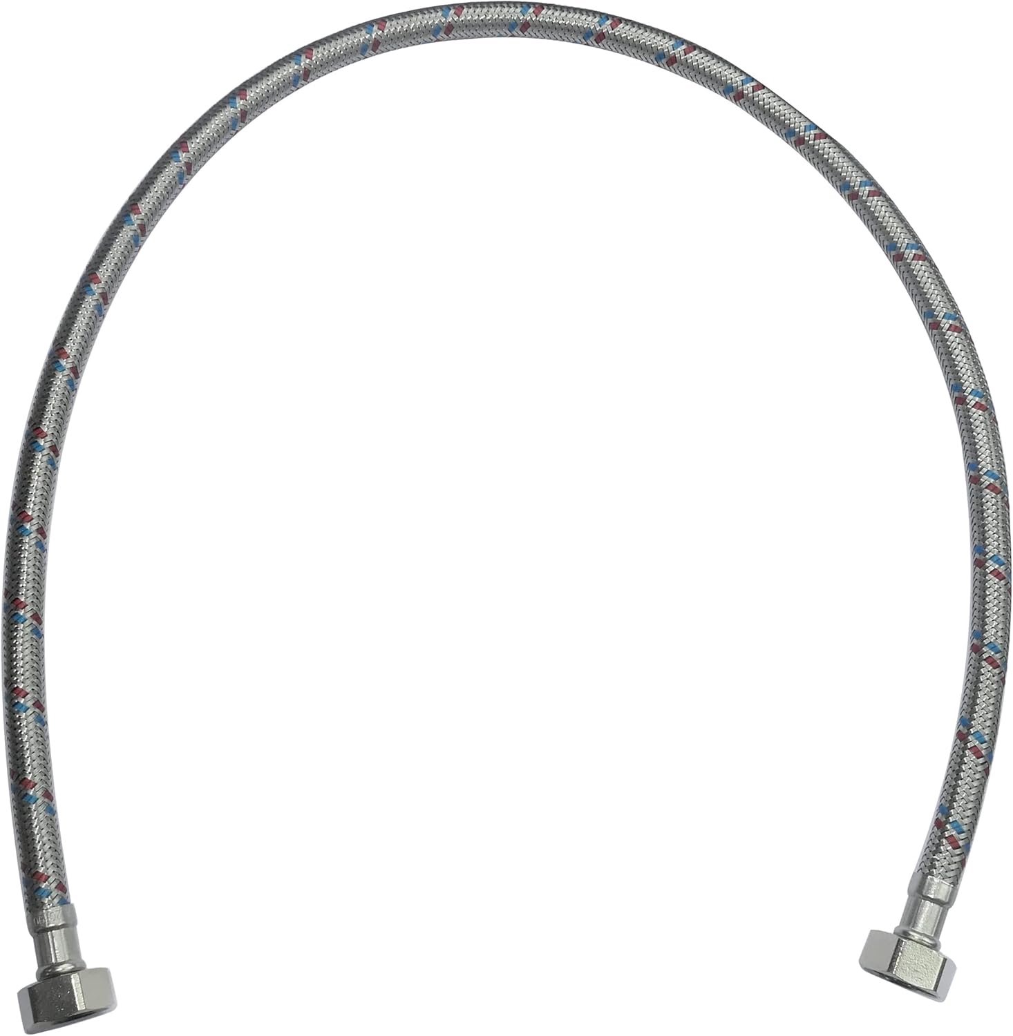 Aansluitslang 800 mm - 1/2" vrouwelijk/vrouwelijk - flexibele kraanslang - optimaliseer je waterinstallatie - ShopVlot