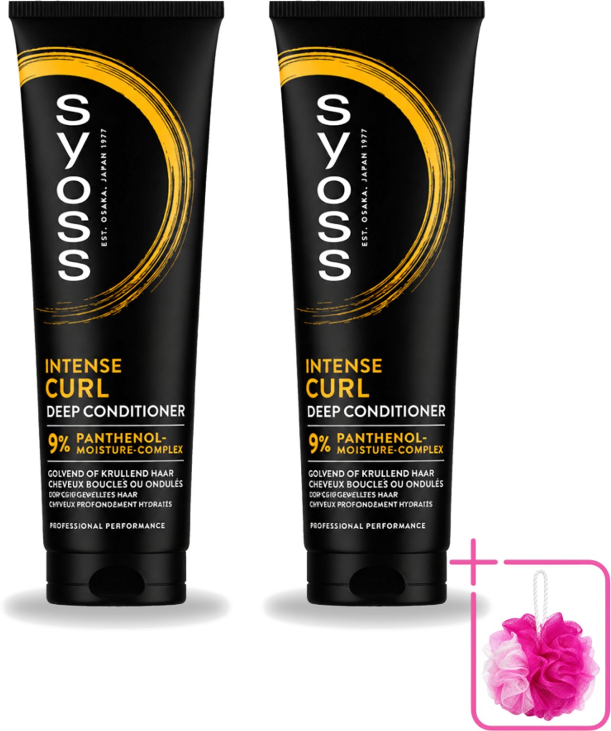 2 x Syoss - Intense Curls - Deep Conditioner - Elastische Krullen - 250 ml - Bulkverpakking - Krullen verzorging - Douchemop - Kruldefinitie