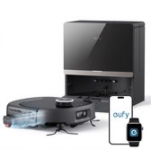 Anker eufy Stofzuiger- en Dweilrobot Omni E35, 35.000 Pa, zelfreinigende dweil, heet wassen en drogen, geen haarverstrengeling, obstakelvermijding, dierenhaar en tapijt.