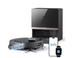 Anker eufy Stofzuiger- en Dweilrobot Omni E35, 35.000 Pa, zelfreinigende dweil, heet wassen en drogen, geen haarverstrengeling, obstakelvermijding, dierenhaar en tapijt.