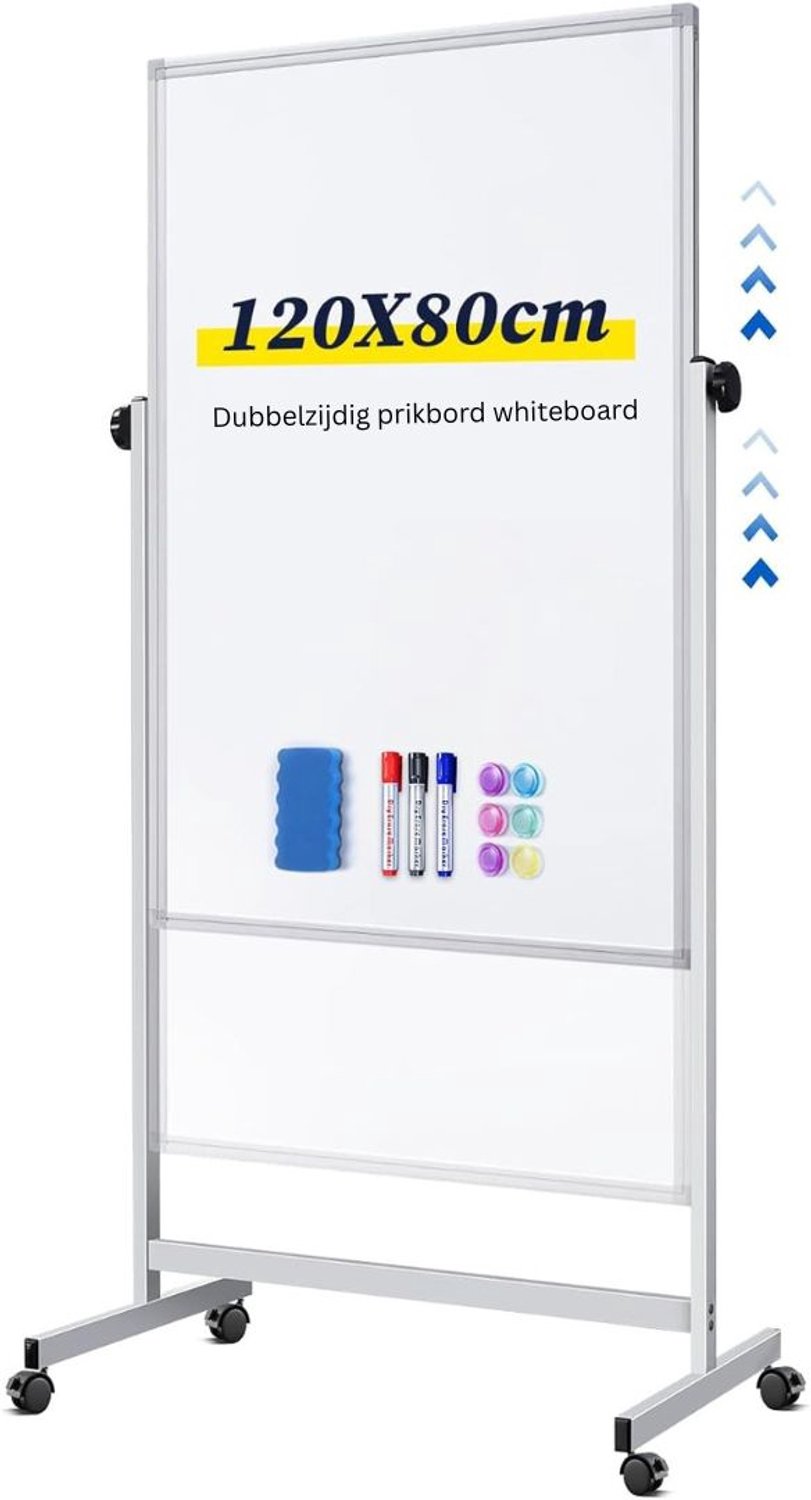 Mobiel Whiteboard - Weekplanner - Maandplanner - Jaarplanner - Magnetisch - Wit