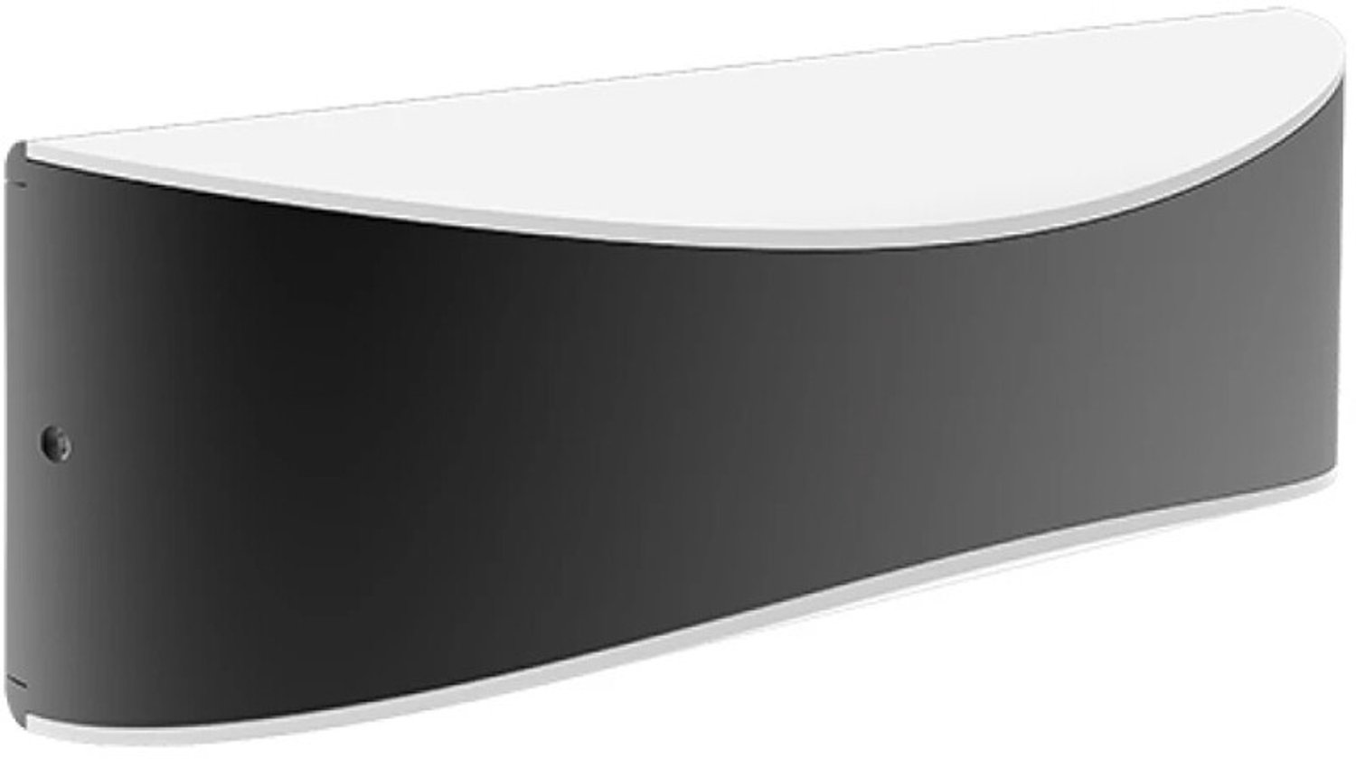 BES LED LED Tuinverlichting - Tuinlamp - Brinton Piri Up and Down - Wandlamp Buiten - 10W - Warm Wit 3000K - Ovaal - Mat Antraciet - Aluminium