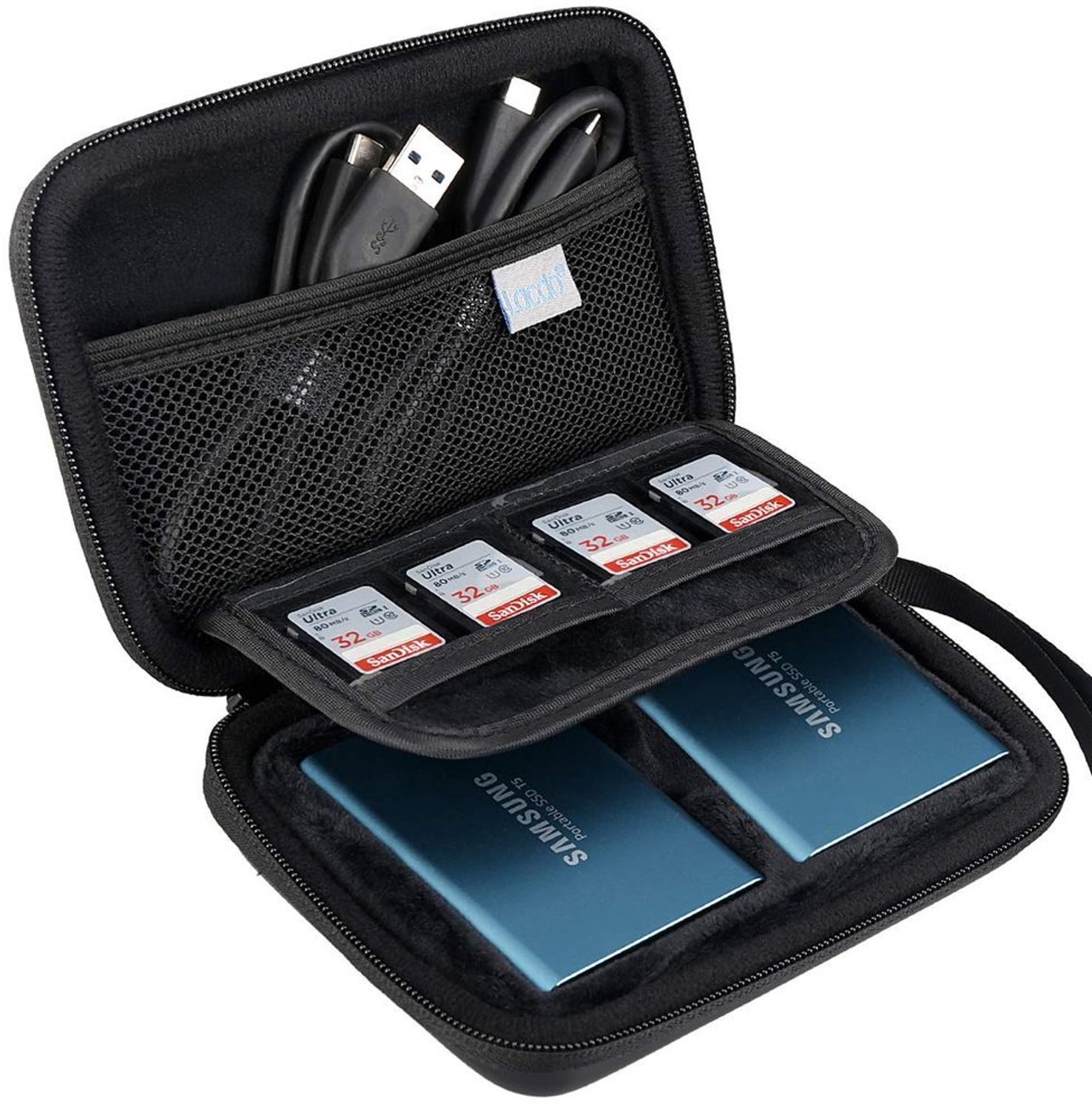 2-in-1 Externe Harde Schijf Case voor Samsung T5/T3, Schokbestendig en Waterproof