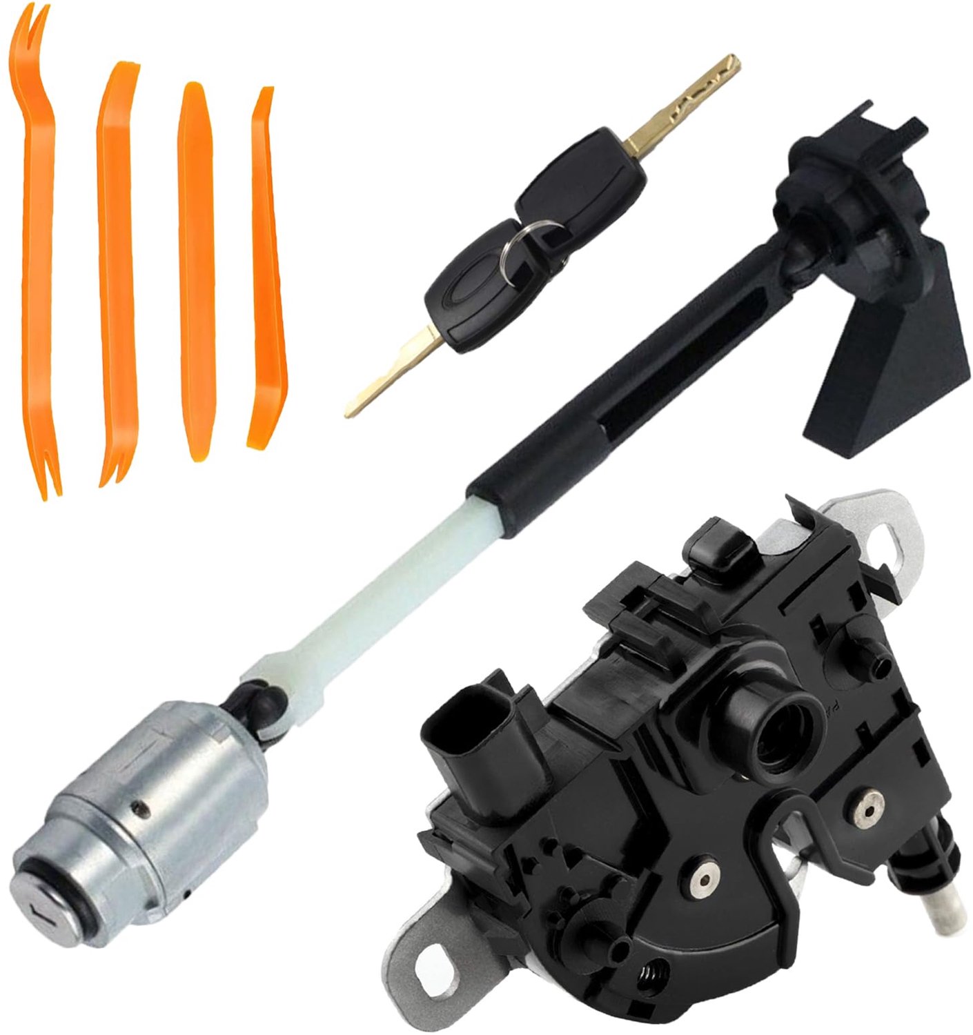 Bonnet Release Lock met 2 Sleutels en 4 Universele Demontagetools