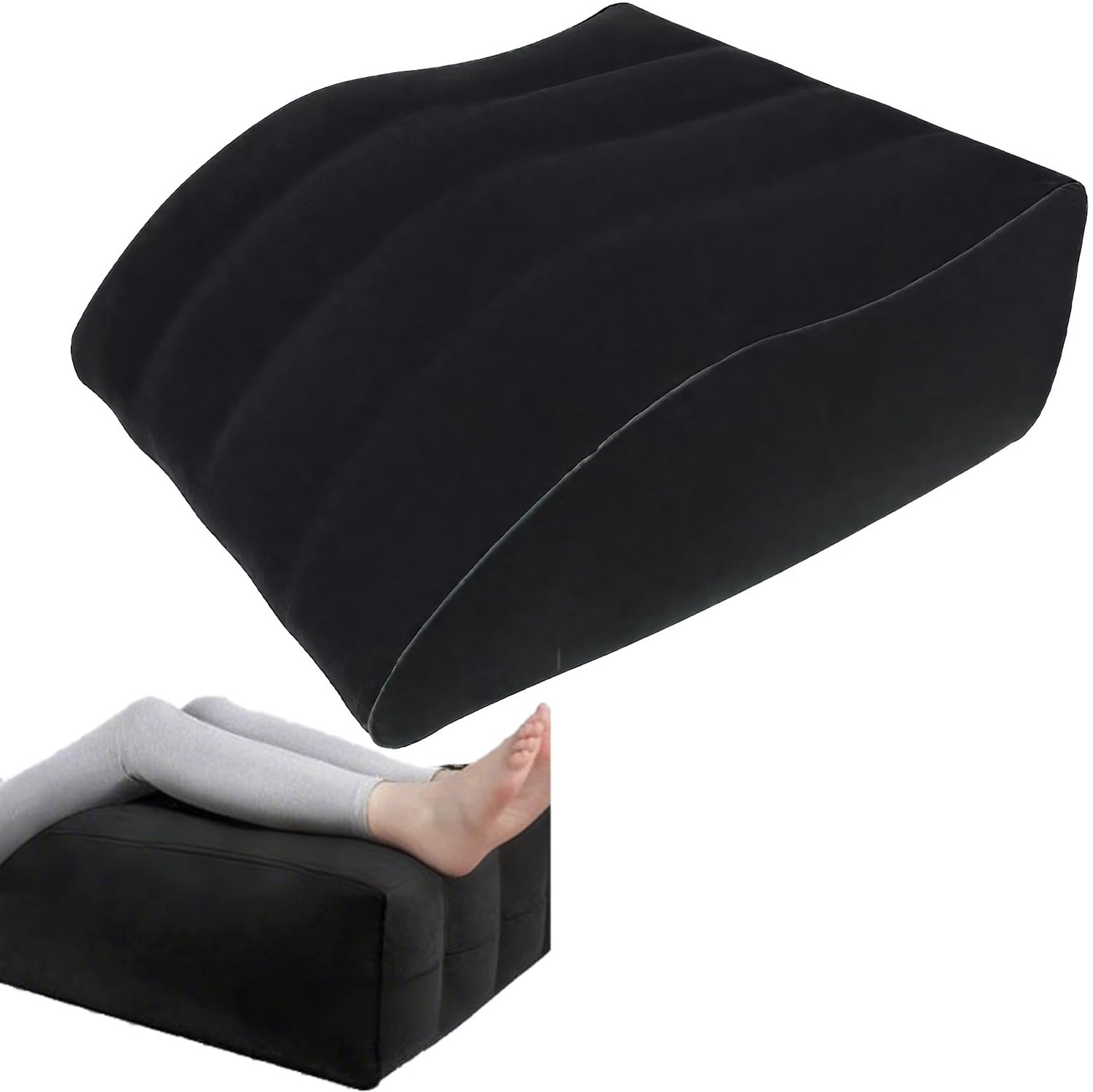 Wedge Pillow voor Slapen - Multifunctioneel Kussen - Zwart