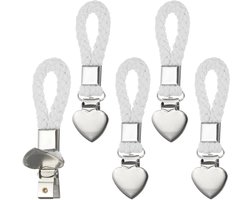 5 Stuks Hangende Theedoekclips - Wit