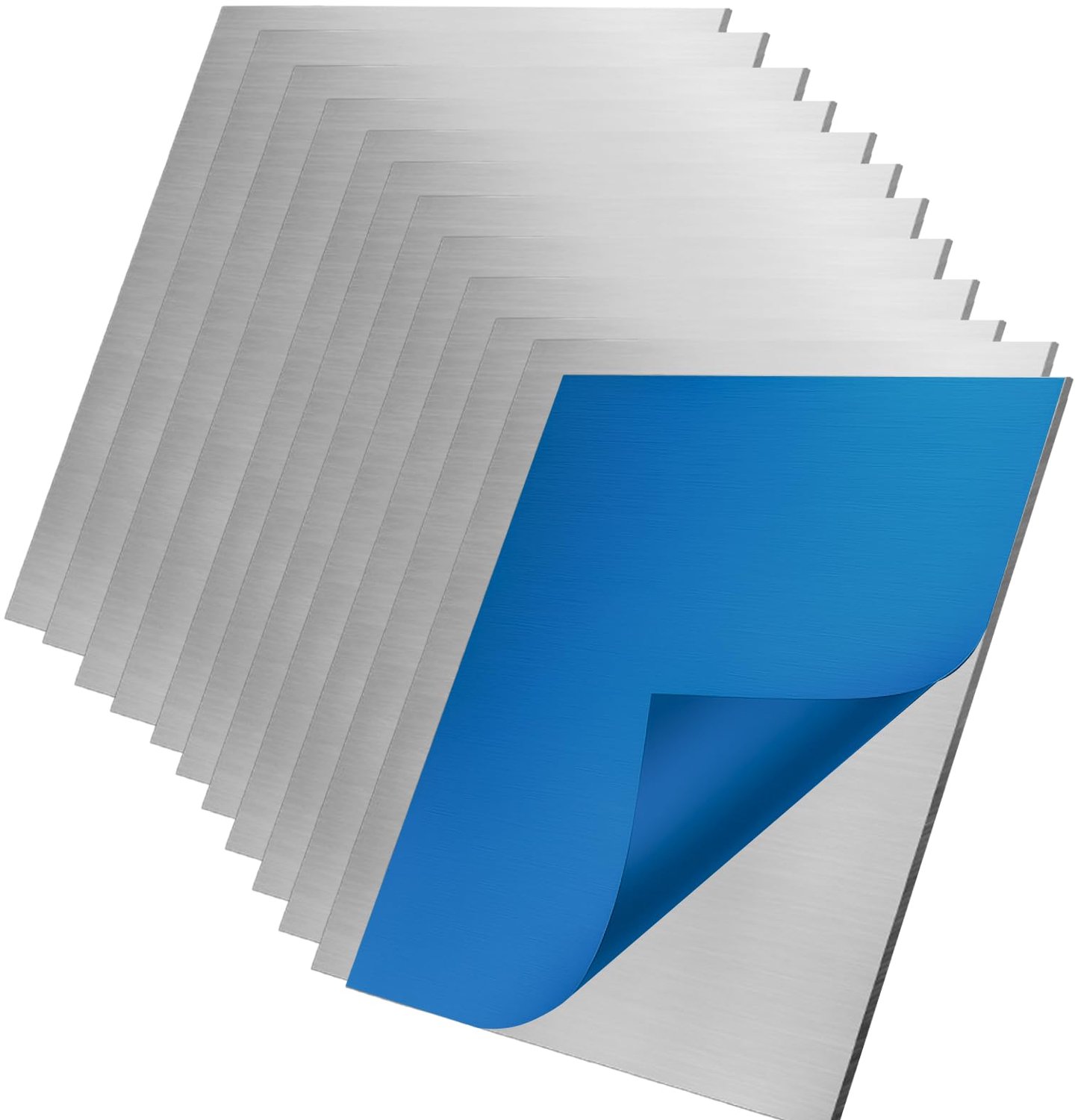 Aluminiumplaat 12 stuks - 150 x 150 x 0,5 mm - Flexibele Aluminiumplaat - Corrosiebestendig - Geschikt voor Lassen/Graveren - Verwijderbare Beschermfolie - Aluminiumplaatjes