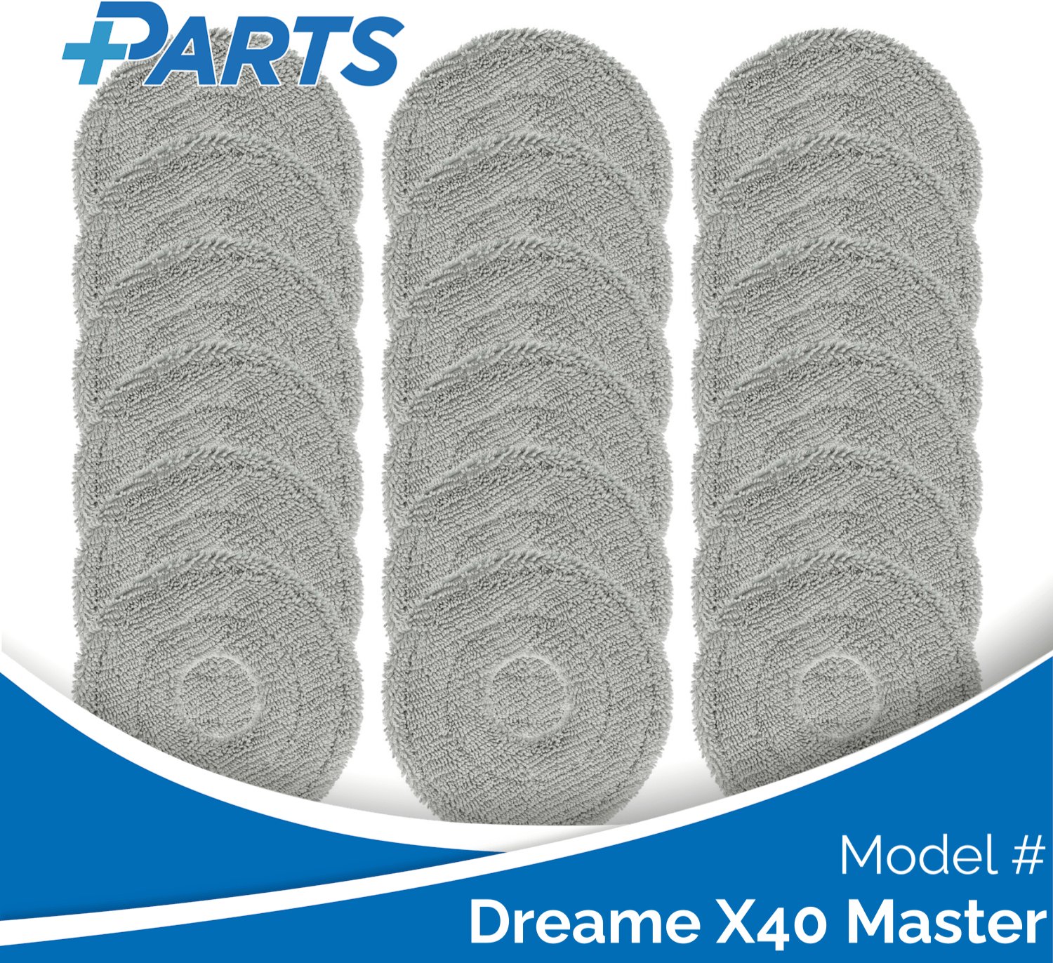 Plus.Parts Dreame X40 Master Dweilpads (18 Stuks, Plus.Parts® alternatief voor RMP8) Overig