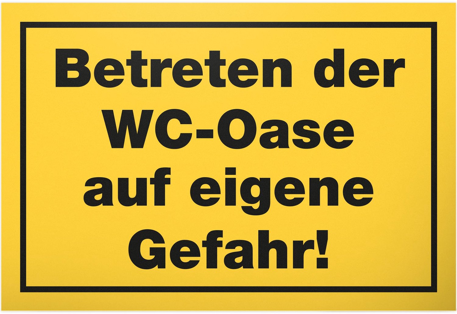 Toiletbord Plastic met Grappige Spreuk 30 x 20 cm