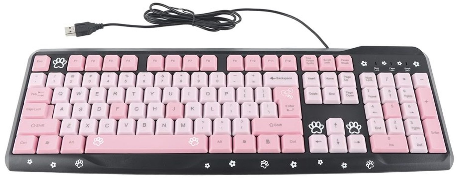 Stille USB Toetsenbord met 104 Toetsen