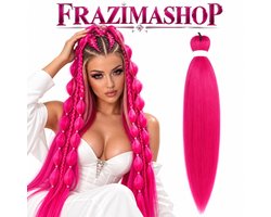 Frazimashop Vlechthaar Roze – 1 Stuk – 26 Inch 65 cm– Synthetisch Kanekalon Haar – Klitvrij – Voor Box Braids, Crochet Braids en Fantasievlechten