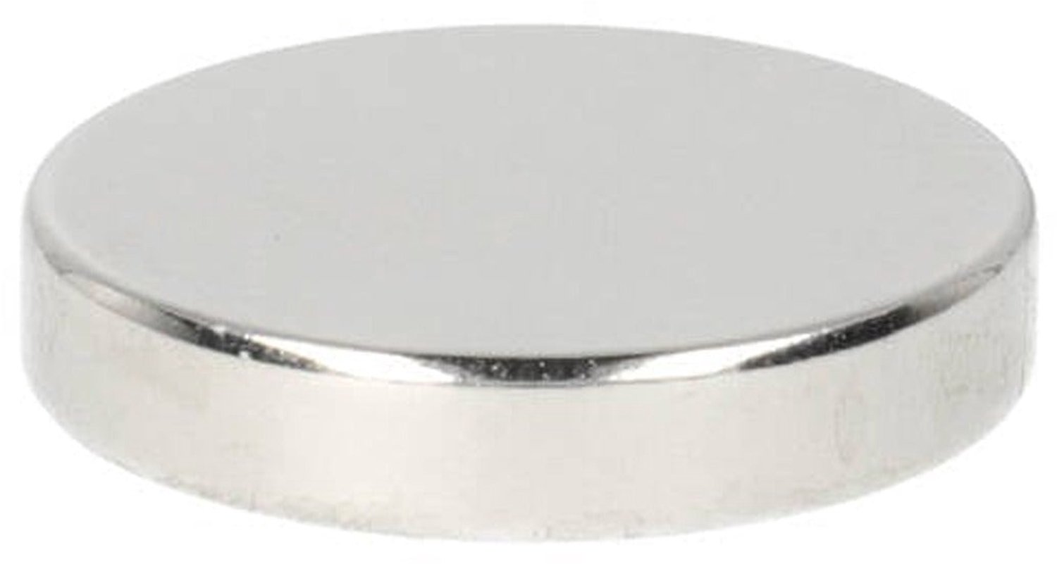 Neodymium Schijfmagneet Ø25 x 5 mm N48 NiCuNi – 4 stuks