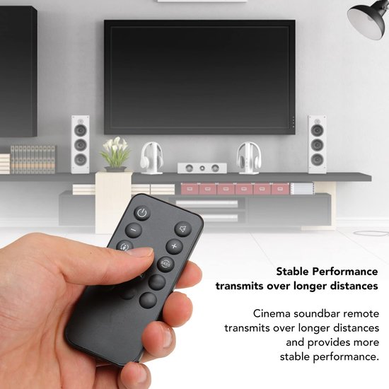Afstandsbediening Universeel - Vervangende Afstandsbediening - Soundbar - Cinema Speaker - Compatibel met SB400/SB200 - Zwart - Geluidsbar Afstandsbediening — afbeelding 3