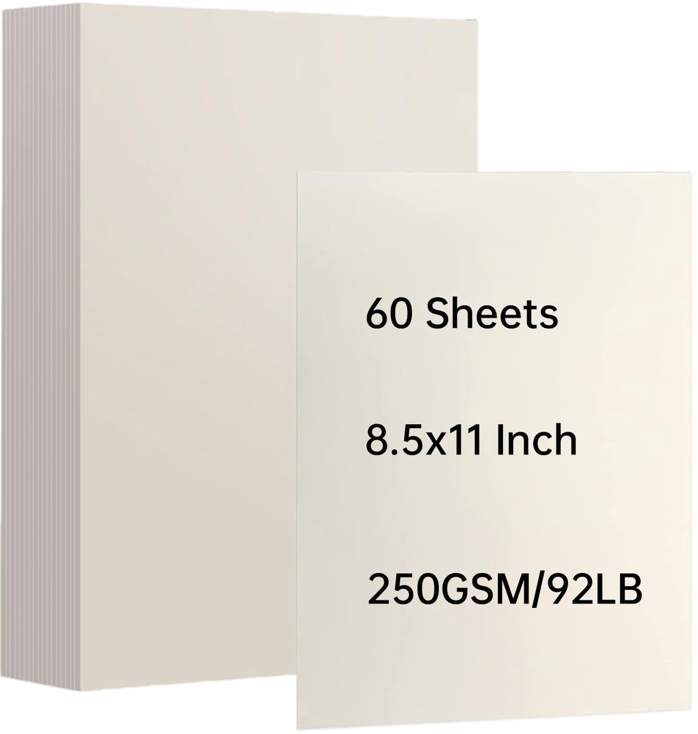 Gekleurd papier A4, 60 vellen, 250 g/m² voor knutselen