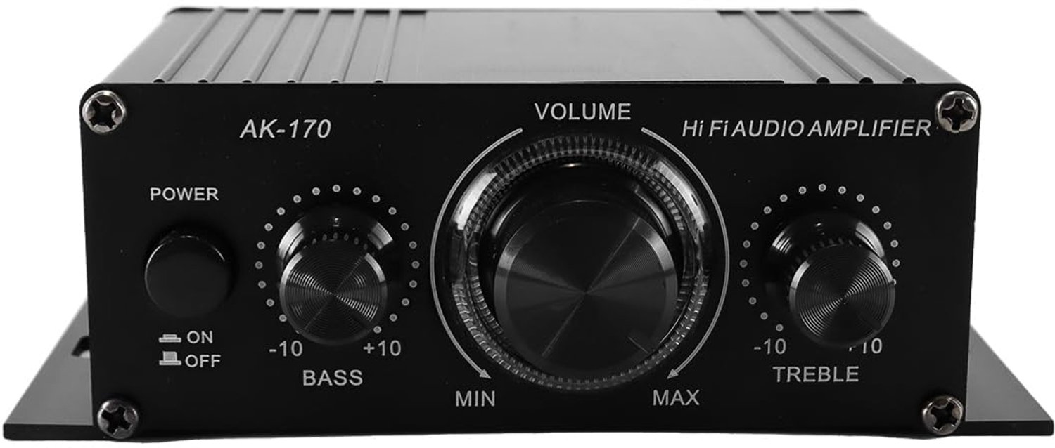 Hi-Fi Stereo Versterker met Dual Channel Geluid, Compact Ontwerp