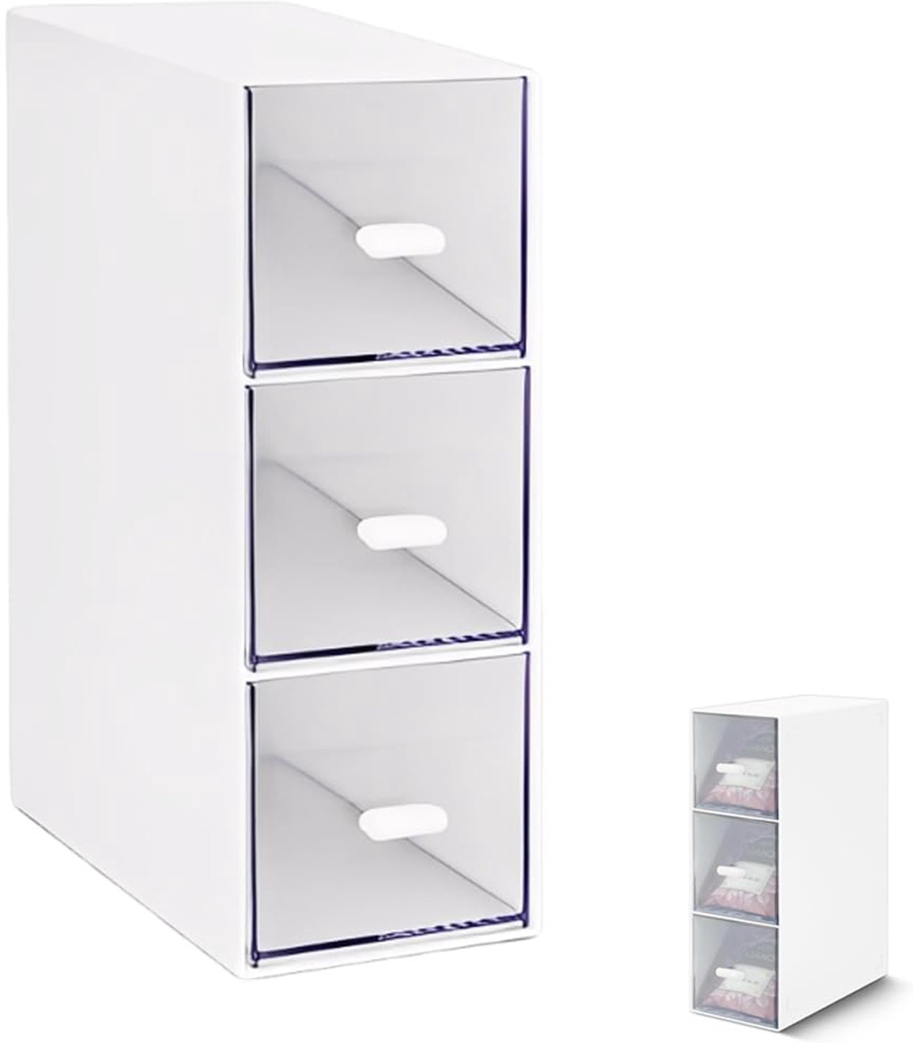 Theebox met 3 Lades - Organiser voor Theezakjes en Koffiecapsules