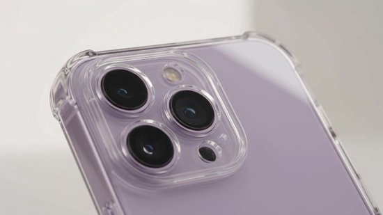 YSONIC Hoesje Geschikt voor Apple iPhone 14 Pro Transparant - Siliconen Back Cover - Case Geschikt voor MagSafe - 2500g Magnetische Trekkracht