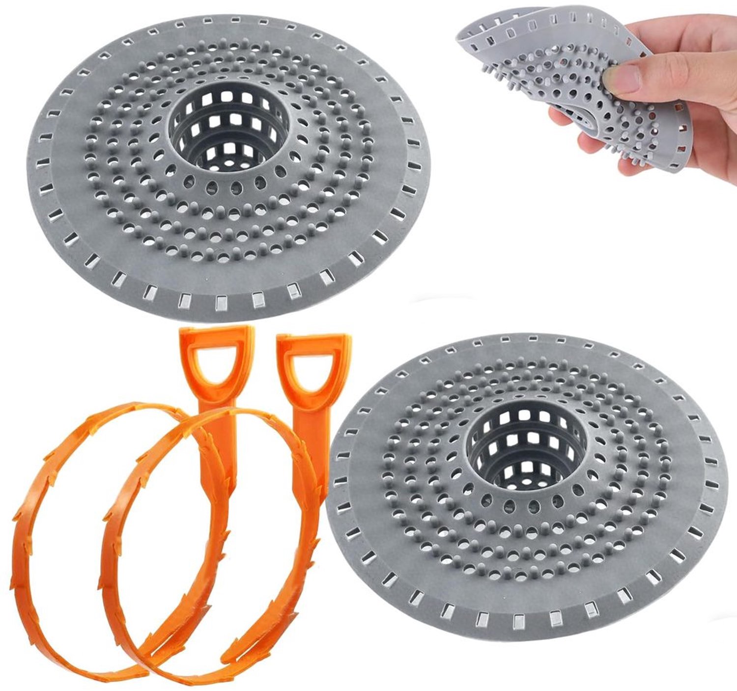 Set van 2 Siliconen Afvoerfilters voor Douche
