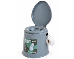 Happy Rhino - Toilet Draagbaar XL - Grijs - Toiletten - PP - 41 x 49 x 41 cm