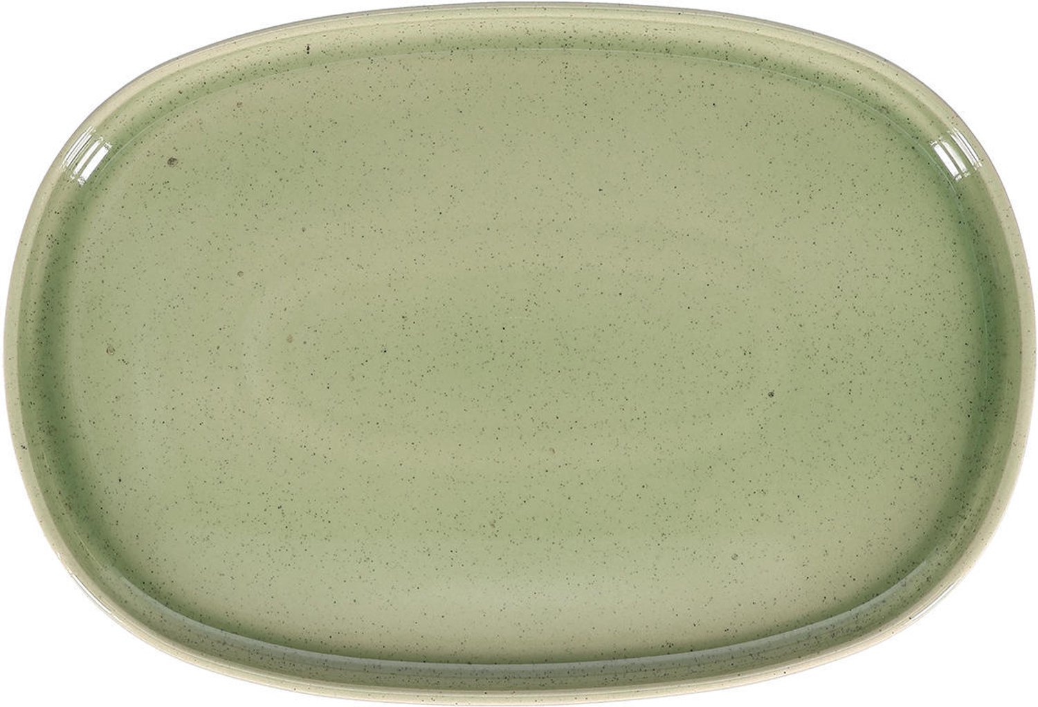 Fameilleur serveerschaal 33x22,5cm sage zachtroze set van 2 - stenen schaal om te serveren en delen, voor salades, bijgerechten, fruit en hapjes, vaatwasser- en magnetronbestendig, voedselveilig, servies voor thuis, restaurant en horeca