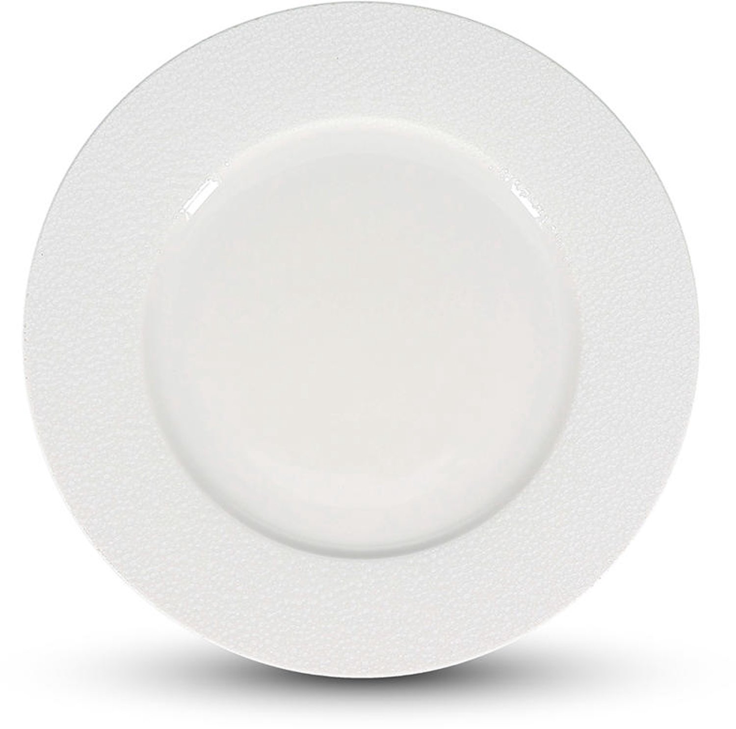 Fameilleur plat bord 27/19cm rim wit Astro set van 6 - porseleinen eetbord en dinerbord, voor ontbijt, lunch, diner en hoofdgerecht, vaatwasser- en magnetronbestendig, voedselveilig, servies voor thuis, restaurant en horeca, mooi als cadeau