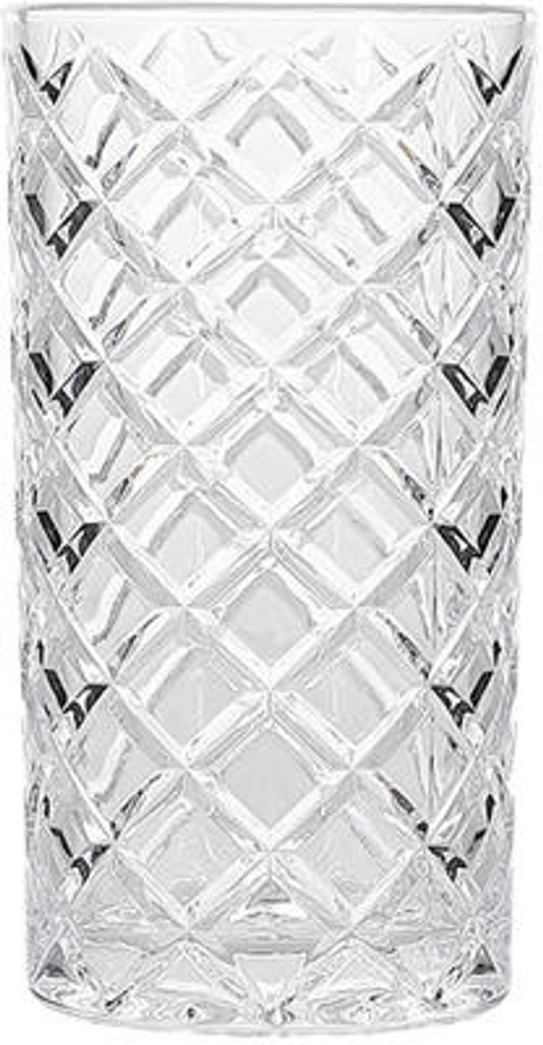 Fameilleur glas 41cl damier Peacock set van 2 - glazen drinkglas, voor water, frisdrank, wijn en cocktails, vaatwasserbestendig, voedselveilig, servies voor thuis, restaurant en horeca, mooi als cadeau
