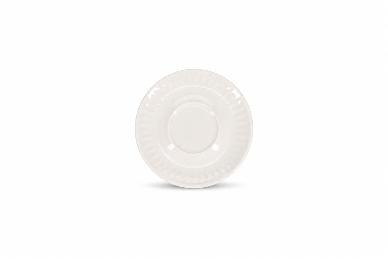 Fameilleur schotel 16,5cm wit Solar set van 6 - porseleinen onderschotel voor kopjes, voor koffiekop, theekop en espressokop, vaatwasser- en magnetronbestendig, voedselveilig, servies voor thuis, restaurant en horeca, mooi als cadeau