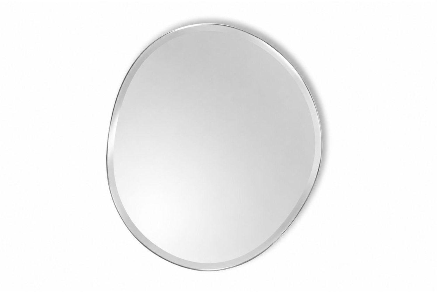 Fameilleur spiegel 50x50cm organic Mirra - glazen organische wandspiegel, voor hal, woonkamer, slaapkamer en badkamer, woondecoratie voor modern interieur, mooi als cadeau