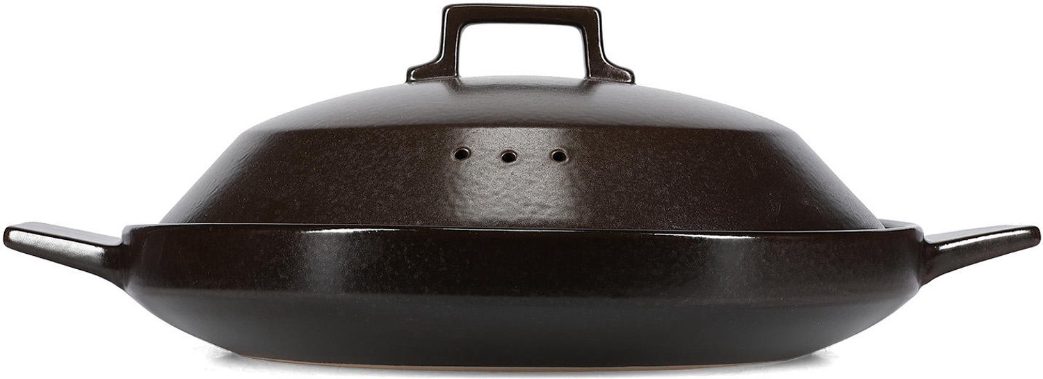 Fameilleur ovenschaal 46,5x36xH6cm zwart Obun - porseleinen braadslee en serveerschaal, voor ovenschotels, lasagne, gratin en desserts, vaatwasser- en magnetronbestendig, ovenbestendig, voedselveilig, servies voor thuis, restaurant en horeca