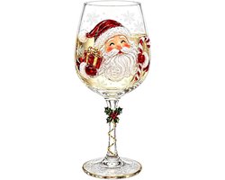 Générique Kerstwijnglazen, 300 ml, feestelijke rode wijnglazen