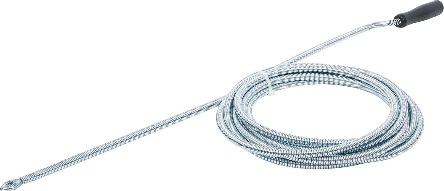 Ontstoppingsveer 5 m - handgreep - spiraaldiameter 10 mm - eenvoudig verstoppingen verhelpen - Luxento