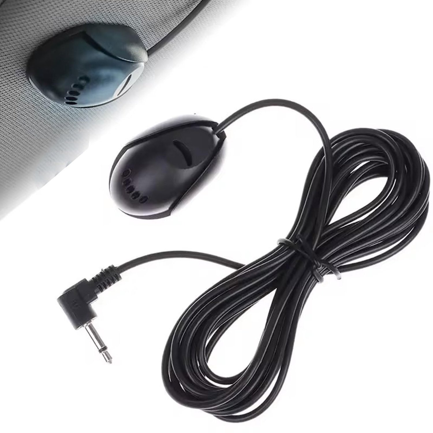 Mini Microfoon voor Auto met 3,5mm Jack en 3 Meter Kabel