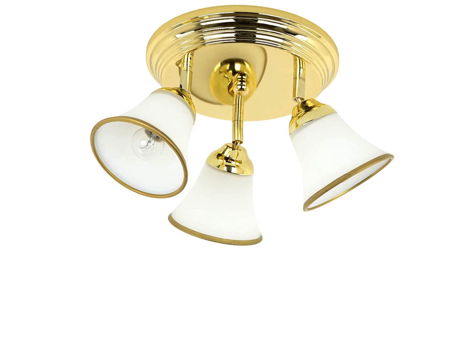 Vintage Plafondlamp met 3 Lichten voor Badkamer of Hal