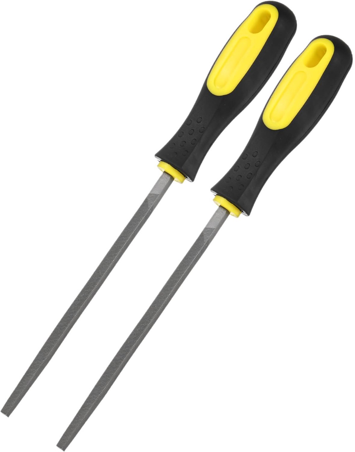 2-Pack Vierkante Metalen Vijl 15,5 cm met PVC Grip
