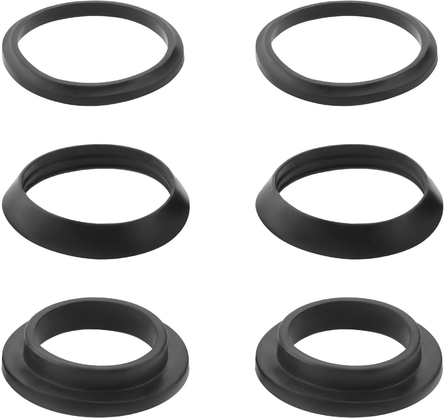 Afdichtingsset 2-delig - Rubber Afdichtingen - Vervangingsonderdelen - 1 ¼ Inch Sifon - Hoge Compatibiliteit - Zwart - Sifonafdichting