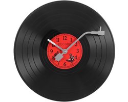 Amosfun Vinyl Record Wall Clock Wall Decorations Vinyl Vinyl Records Wall Clock For Home Battery Wall Clock Hanging Wall Clock Country House Decoratio